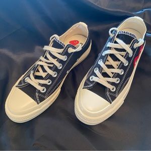 Size 4.5 men/6 to 6.5 women shoe Converse Chuck 70 Low x Comme des Garcons Play